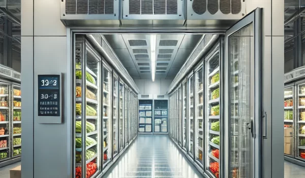 DALL·E-2025-01-27-09.30.16-An-image-showcasing-an-industrial-and-commercial-cold-room-designed-for-precision-temperature-control.-The-cold-room-features-modular-insulated-panels (1)